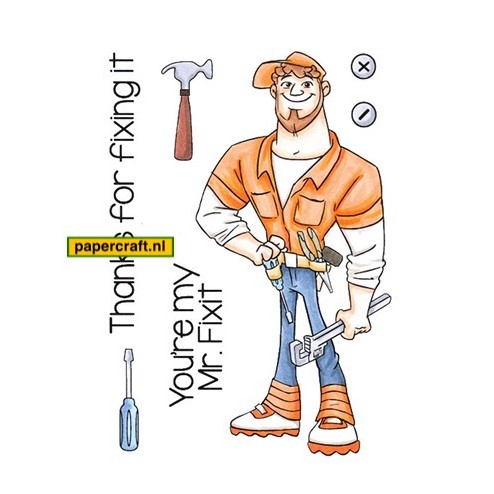 CC Design Stempel Handy Man Henry, code: CCD-0154