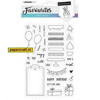 Studio Light Stempel Favorites 484 Felicitaties voor een Verjaardag, code: STAMPSL484