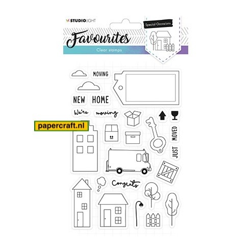 Studio Light Stempel Favorites 485 Nieuwe Woning, code: STAMPSL485