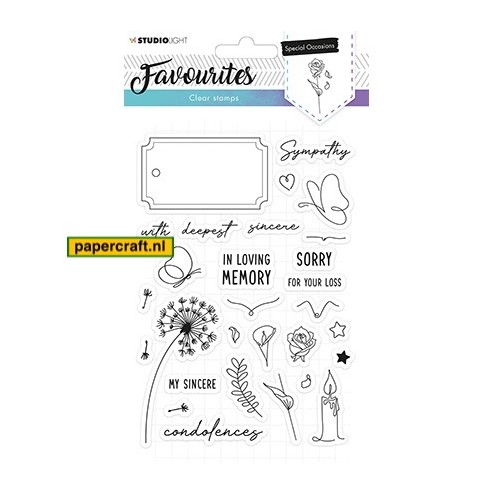 Studio Light Stempel Favorites 487 Condoleance, code: STAMPSL487