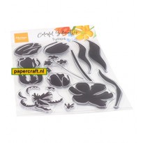 Marianne Design Stempelset Colorful Silhouettes Tulips voor het stempelen van Tulpen in de knop of in bloei, code: CS1054