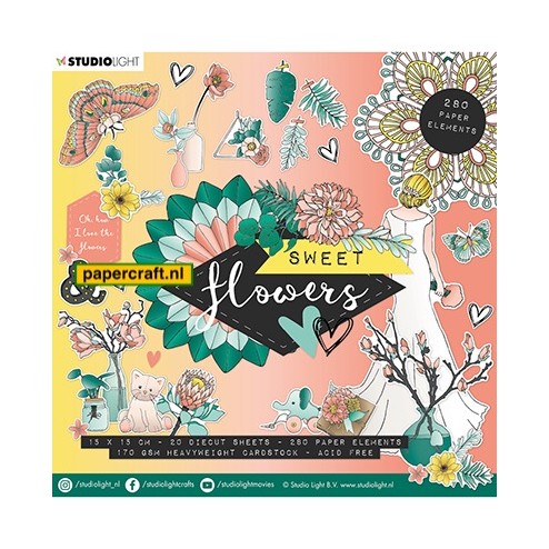 Studio Light Sweet Flowers Die-Cut Boekje voor allerlei gelegenheden, code: EASYSFL660