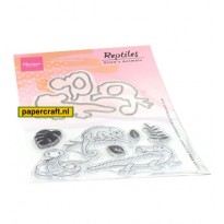 Marianne Design Stamp & Die set Eline's Animals Reptiles van ontwerper Eline Pellinkhof, code: EC0181