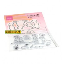 Marianne Design Stamp & Die set Eline's Animals Meercats van ontwerper Eline Pellinkhof, code: EC0183
