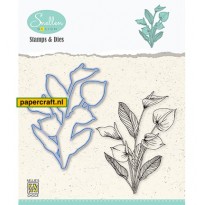 Nellie's Choice Flowers Anthurium  uit de Flowers Serie Stamps & Die, code: HDCS007
