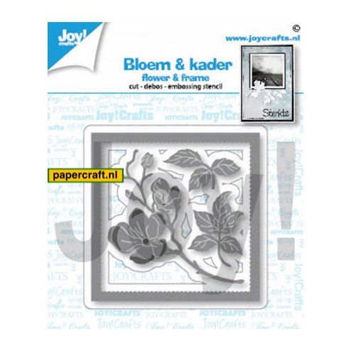 Joy! Crafts Stencil Bloem & Kader voor een condoleancekaart, code: 6002/1451