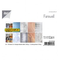 Joy! Crafts Papier set met Design Papier en Knipvellen in een Warme Sfeer, Farewell, code: 6011/0639