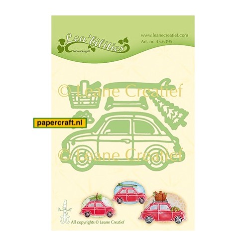 Leane Creatief Fiat 500 met Surfplank, Kerstboom en Boodschappenmand uit de serie Lea'bilities, code: 45.6395