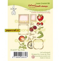 Leane Creatief Stempel Tea Time uit de serie LeCrea Combi Stamps, code: 55.6357