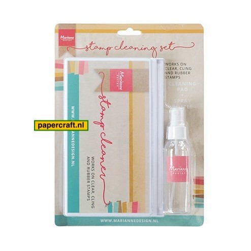 Stamp Cleaning Set van Marianne Design, een Scrubber en Spuitflacon, code: LR0021