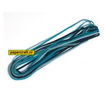 Leren koord van Hobby Crafting and Fun in Lichtblauw, Donkerblauw en Turquois, code: 12231-3105