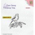 Nellie's Choice Stempel Bird on Hollybranch uit de serie Christmas Time, code: CT032