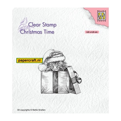 Nellie's Choice Stempel Christmas Surprise uit de serie Christmas Time, code: CT033