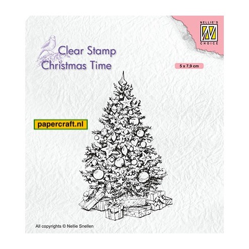 Nellie's Choice Stempel Christmas Tree uit de serie Christmas Time, code: CT035