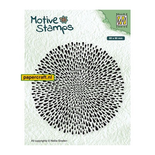Nellie's Choice Motive Stamps Burst Of Drops uit de Texture Stamps serie, code: TXCS016