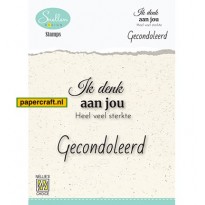 Nellie's Choice Condoleance Texts 2 met o.a. de tekst Ik denk aan jou Heel veel sterkte, code: DCTCS002