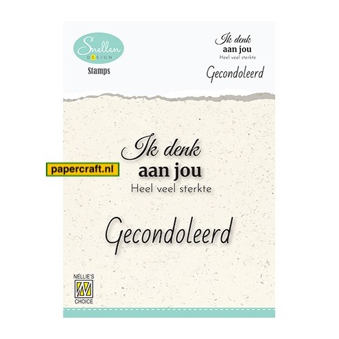 Nellie's Choice Condoleance Texts 2 met o.a. de tekst Ik denk aan jou Heel veel sterkte, code: DCTCS002
