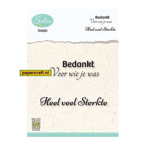 Nellie's Choice Condoleance Texts 4 met o.a. de tekst Heel veel sterkte, code: DCTCS004