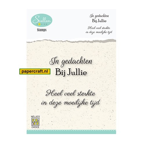 Nellie's Choice Condoleance Texts 5 met o.a. de tekst In gedachten bij jullie, code: DCTCS005