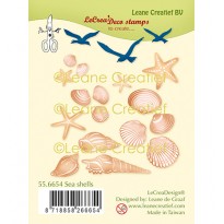 Leane Creatief Stempel Sea Shells  uit de serie LeCrea Combi Stamps, code: 55.6654