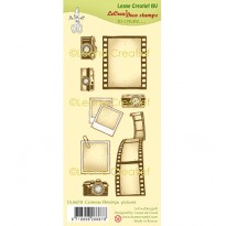 Leane Creatief Stempel Cameras Filmstrips Pictures uit de LeCreaDeco Stamps, code: 55.6678