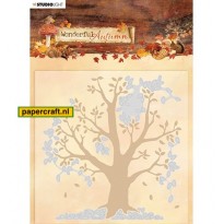 Studio Light Embossing Folder met Stansmal van een Boom met Bladeren,  code: EMBWA05