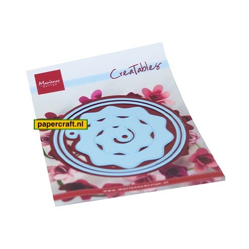 Marianne Design stansmal Round Box & Flower, code: LR0672
