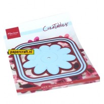Marianne Design stansmal Square Box & Flower, code: LR0673