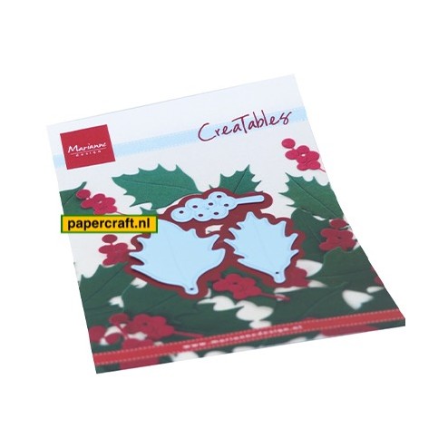 Marianne Design stansmal Holly Leaves, code: LR0675
