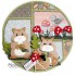 De LR0677 Circle Lay-Out in herfst sferen met het papier en de Hamsters van Eline Pellinkhof