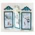 Wat een mooie, luxe kaart! Een voorbeeld in Winterse Sferen met de Marianne Design LR0676 Anja's Trifold