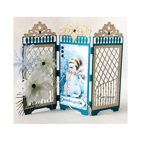 Een voorbeeld met de Marianne Design Creatable LR0676 Anja's Trifold