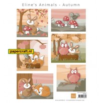 Marianne Design Knipvel Eline's Animals Autumn van ontwerper Eline Pellinkhof, code: AK0080