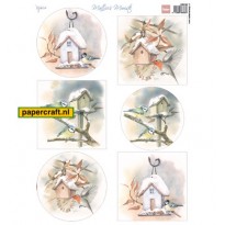 Marianne Design Knipvel Mattie's Mooiste Birdhouses van Mattie de Bruine, code: MB0188