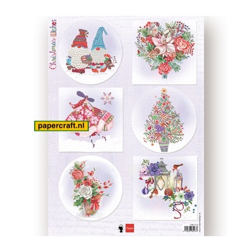 Knipvel Christmas Wishes Gnomes is van Marianne Design van ontwerper Els Wezenbeek, code: EWK1279