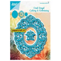 Joy! Crafts Mal Ovaal Royal om te stansen en te embossen, code: 6002/1455