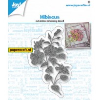 Joy! Crafts stansmal Hibiscus, een prachtige bloem, code: 6002/1435