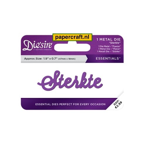 Crafter's Companion Snijmal Sterkte uit de Die'sire collectie, code: DS-E-W-47