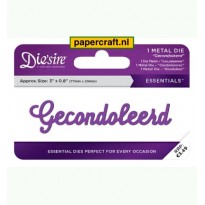 Crafter's Companion Snijmal Gecondoleerd uit de Die'sire Essentials collectie, code: DS-E-W-71