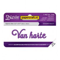 Crafter's Companion Snijmal Van Harte uit de Die'sire Essentials collectie, code: DS-E-W-55