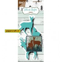 Noor! Design Mal Deer uit de serie Silent Night van Joy! Crafts, code: 6002/1508