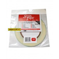 Scor-Pal dubbelzijdig tape Snor-Tape in een breedte van 0,32 cm, lengte 24,5 m, code: 201