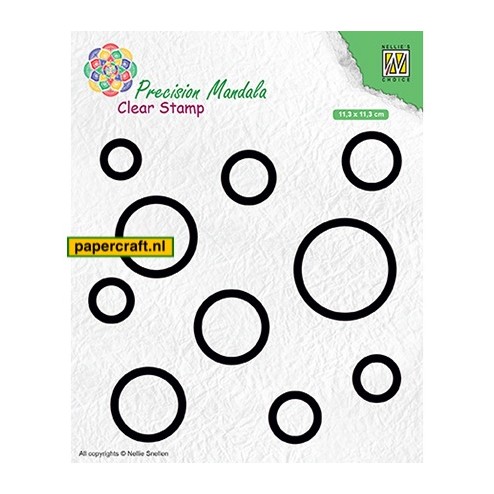 Nellie's Choice Circles uit de serie Precision Mandala Stamps, code: MANCS003