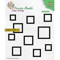 Nellie's Choice Squares uit de serie Precision Mandala Stamps, code: MANCS004