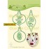 Leane Creatief stansmal Kerst Ornamenten uit de Lea'bilitie serie, code: 45.6173