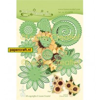 Le Crea Multi Die Flower 019 Zonnebloem 3D van Leane Creatief, code: 45.6098
