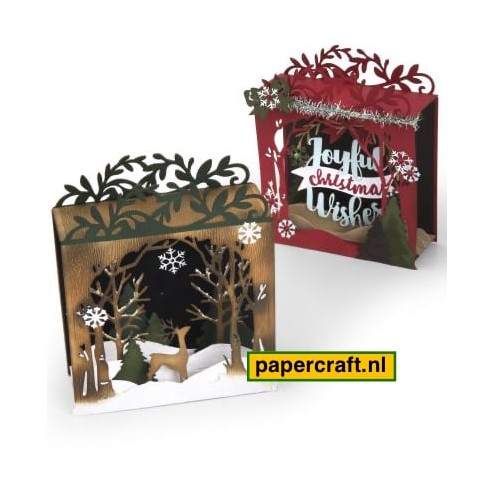 Sizzix Thinlits Die Set Holiday Shadow Box, code: 662284