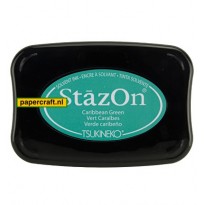 Tsukineko Stazon stempelkussen in de kleur Carribean Green code: SZ-000-055