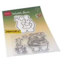 Marianne Design Stamp & Die set Hetty's Winter Bear van ontwerper Hetty Meeuwsen, code: HT1659