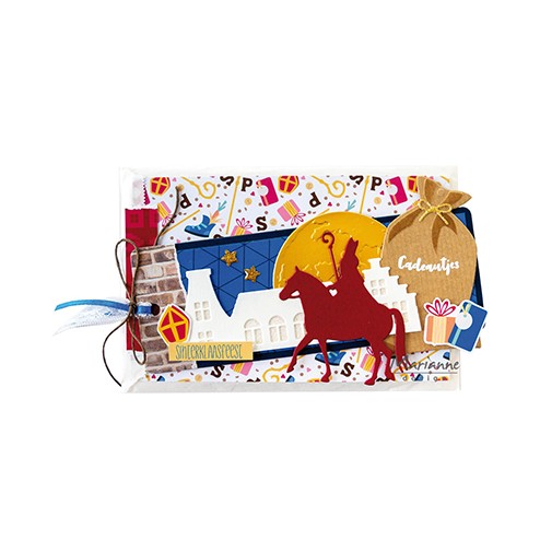 De Sinterklaas te Paard stanst u met de mal uit de set Sinterklaas van Marleen van der Most